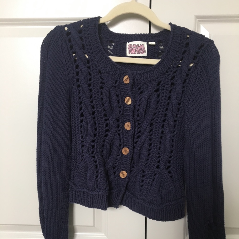Anthropologie knited yarn cardigan xs-s